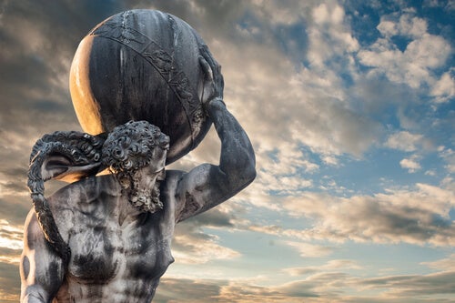 Der Mythos von Atlas, dem untergegangenen Titanen