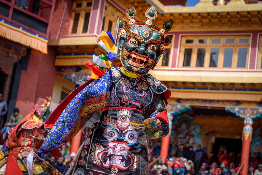 Feier im Land Bhutan