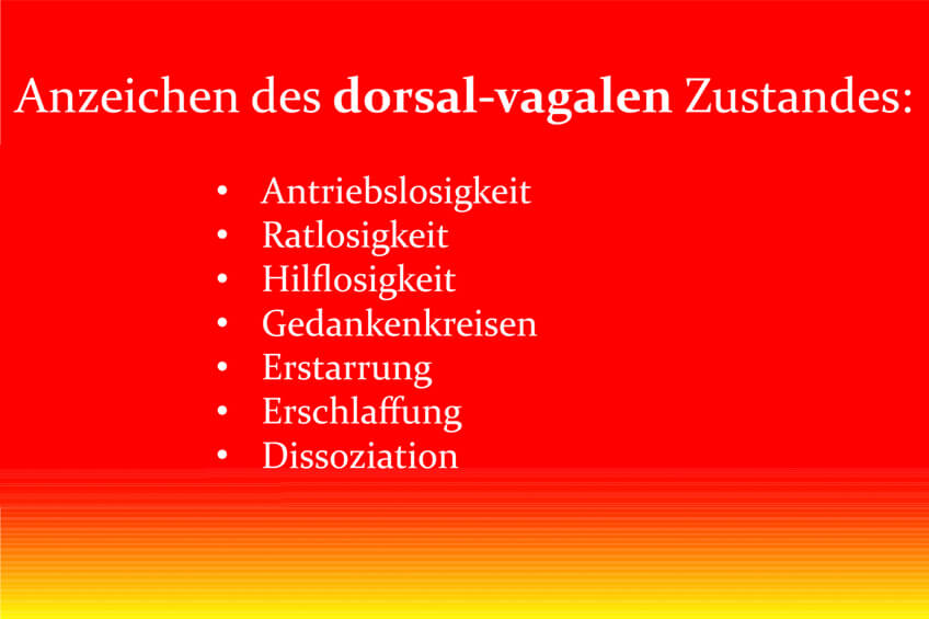 Polyvagal-Theorie: Anzeichen des dorsal-vagalen Zustandes