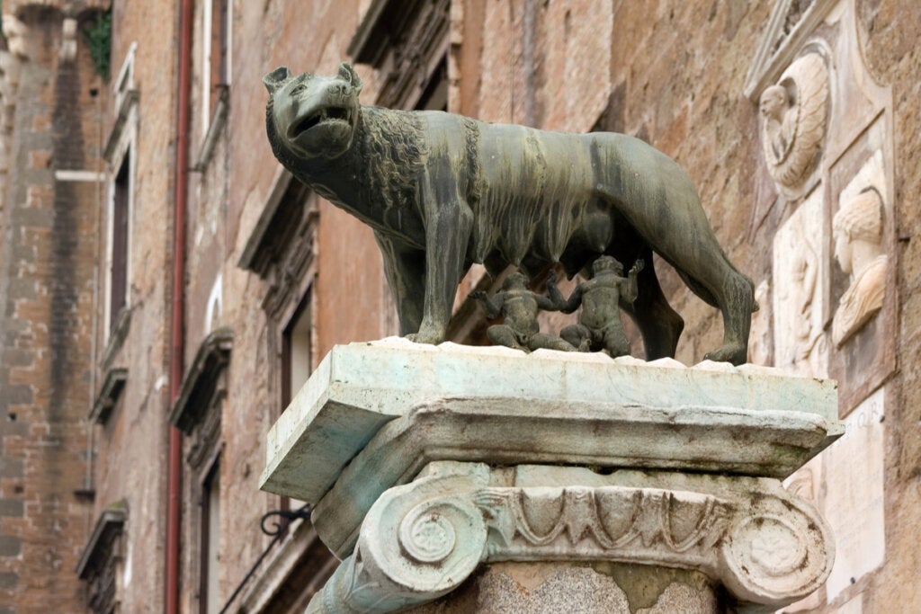 Der Mythos von Romulus und Remus, den Gründern des Reiches
