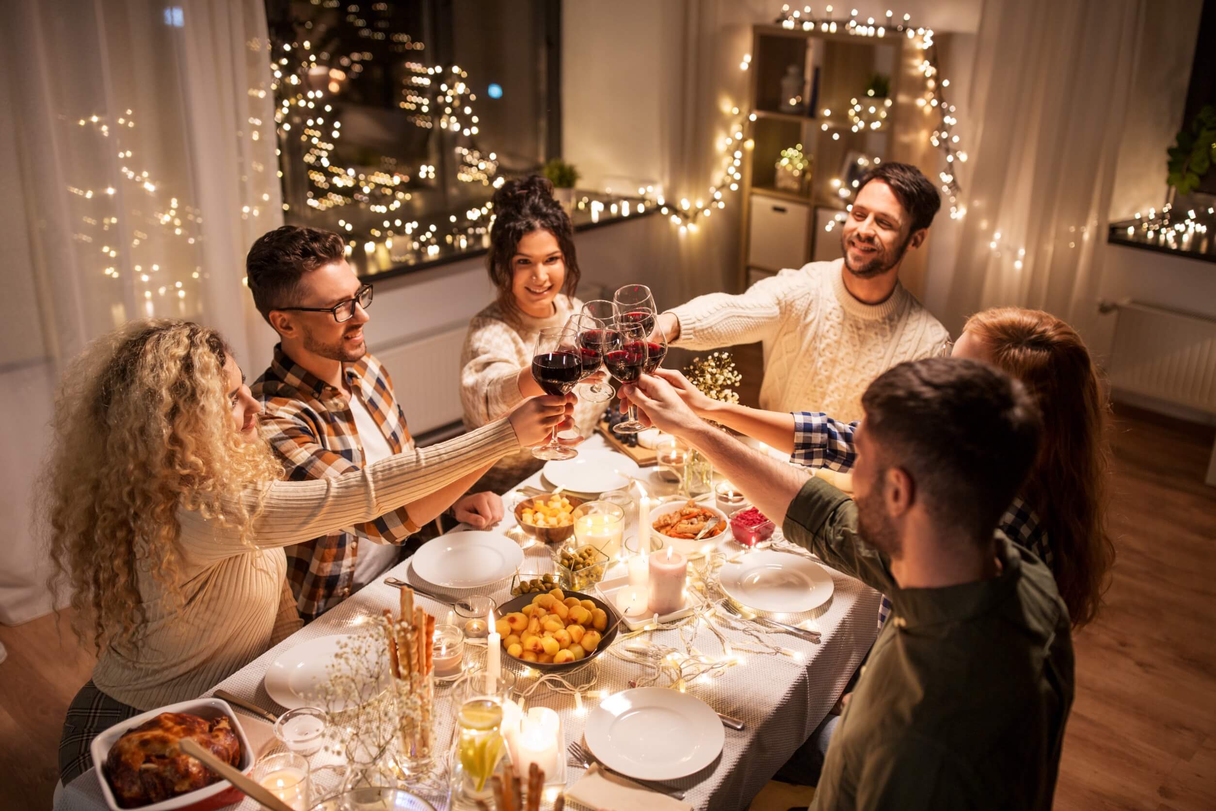 Essen an Weichnachten mit Familie