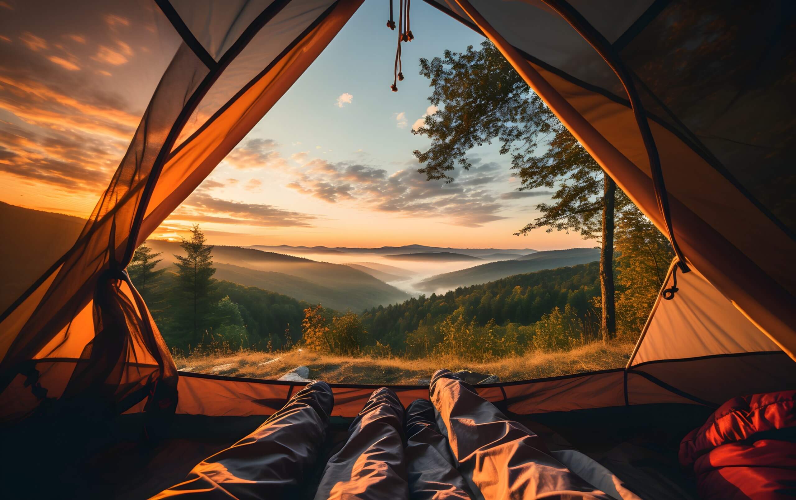 Luxus Camping in freier Natur